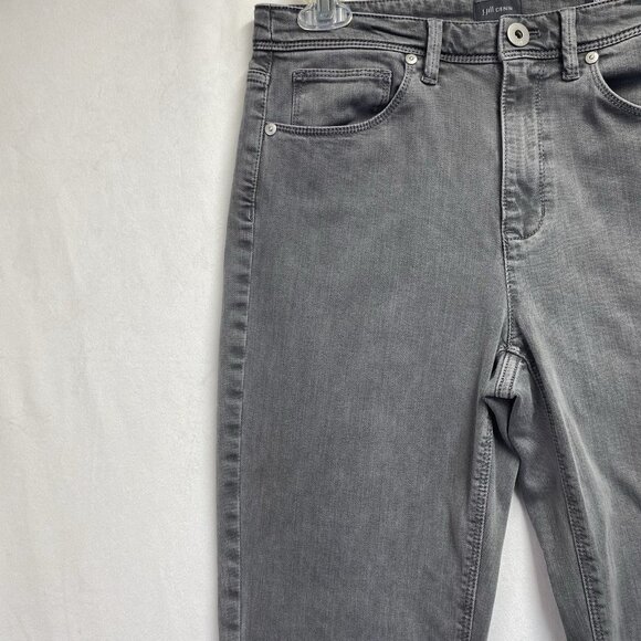 J.Jill Denim High Rise Straight Leg Jeans Women Size 6 Gray Onyx Wash Stretch - Picture 11 of 16